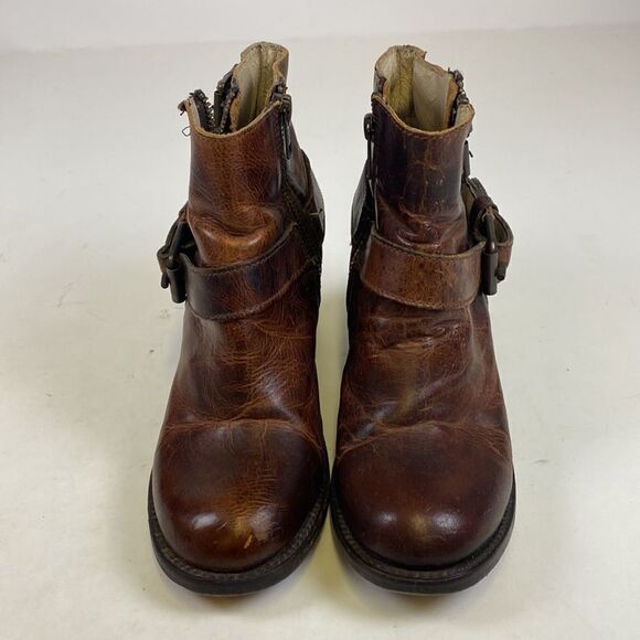 Freebird FB Bolo Women Distressed Buckle Boots 7 B80 - Picture 4 of 10